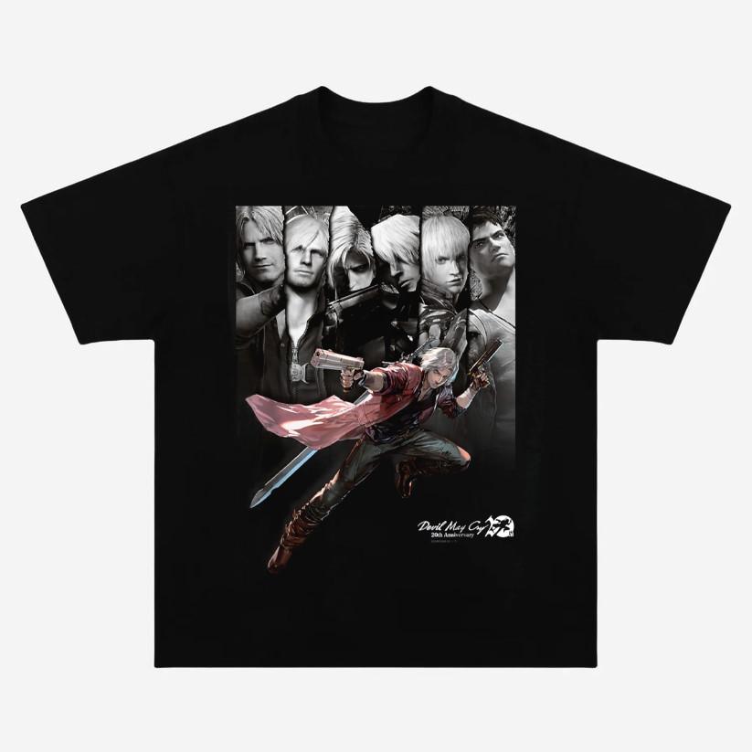 Футболка Devil May Cry, Ретро Винтаж 90-х, Классическая Игра, Фан, Репринт S-5XL, Унисекс