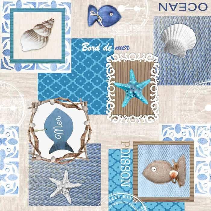 Nappe Toile cirée au mètre Marinella