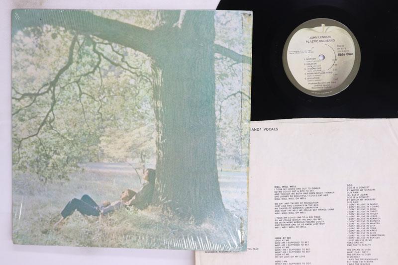 Виниловая пластинка JOHN LENNON PLASTIC ONO BAND Джон Леннон Plastic Ono Band SW3372 APPLE 1970 США Рок Б/у