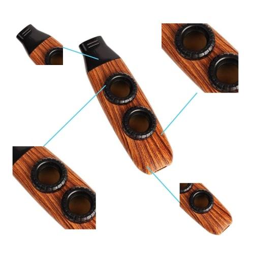 Roczential Kazoo, a Double-hole ABS Kazoo Flute with Adjustable Tone, Durable and Portable Design, Easy To Play for Beginners and Music Lovers, Suitab