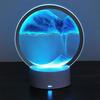 3D Quicksand Lamp Atmosphere Light Ornament Creative Gift Hourglass USB Night Lamp Table Lamp Office Company Bedroom Decoration