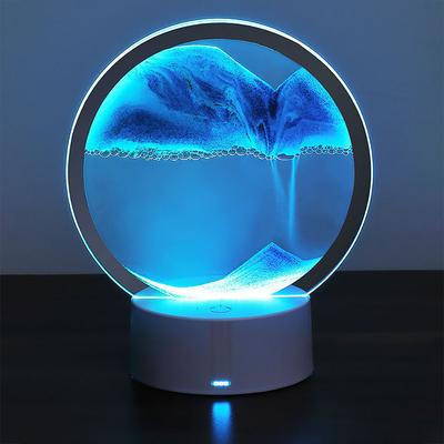 3D зыбучие пески лампа атмосфера свет украшение креативный подарок песочные часы USB ночник настольная лампа офис компания спальня украшение