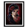 Full Round Drill 5D DIY Diamond Painting "Skull & Beauty" 3D Embroidery Cross Stitch Home Decor