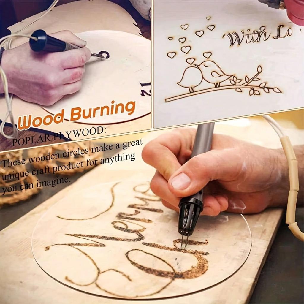 5pcs Oval Craft Unfinished Wood Crafts,Wood Circles For Crafts, Wooden Oval Cutout,Painting And Wedding Decorations