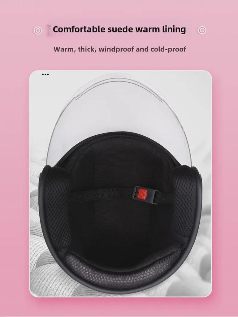 Детский электромобильный шлем - симпатичный, универсальный, всесезонный, теплая защита зимой