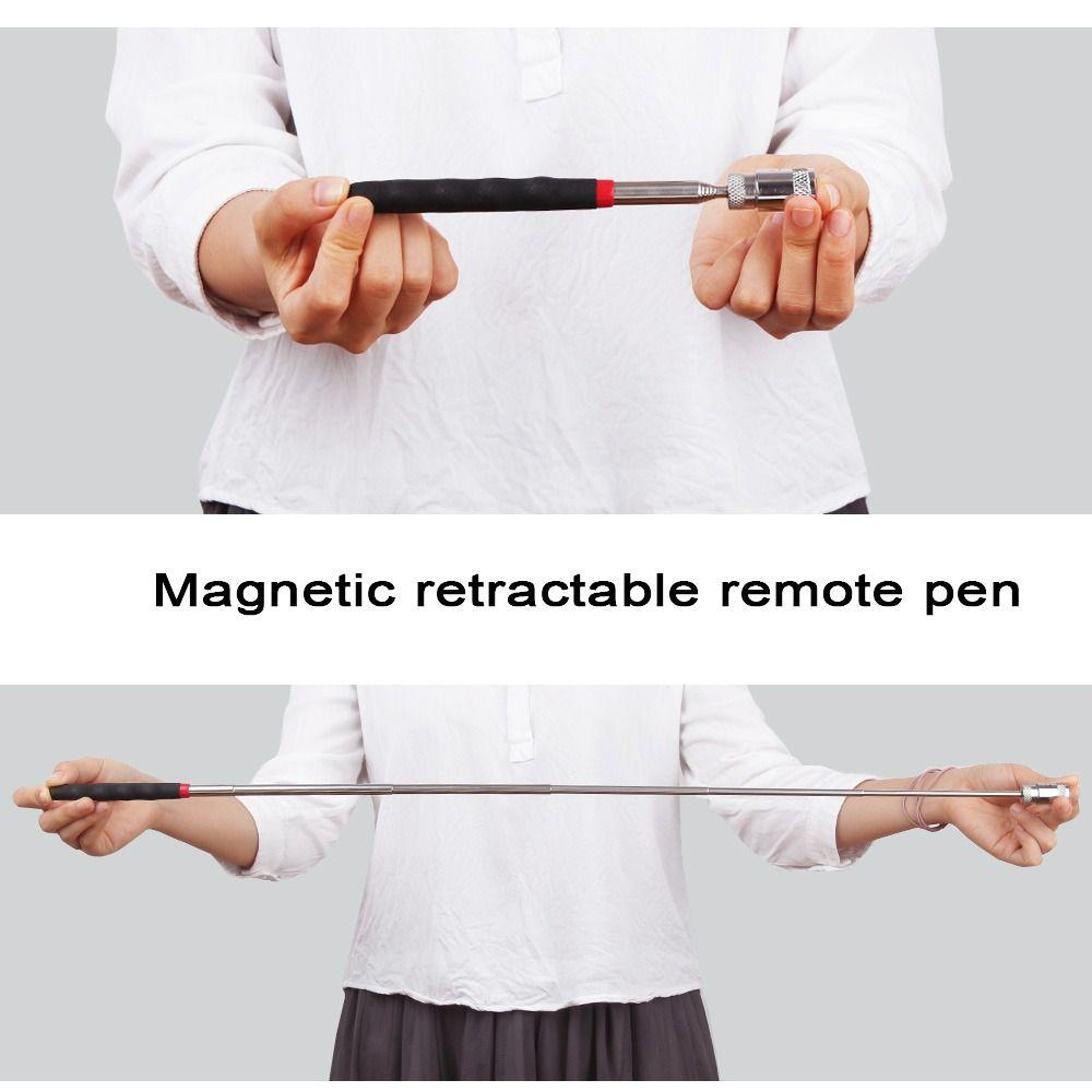 Long Reach Pen Magnet Stick Gadget Pickup Rod Stick Magnetic Pick-Up Tools Telescopic Magnetic Pen