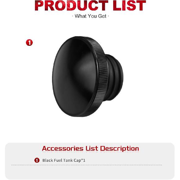 Fuel Gas Tank Vented Decorative Cap Fit For Harley Touring Softail Dyna XL | Motorcycle Black CNC Aluminum Vented Design Gas Cap Fit For Harley