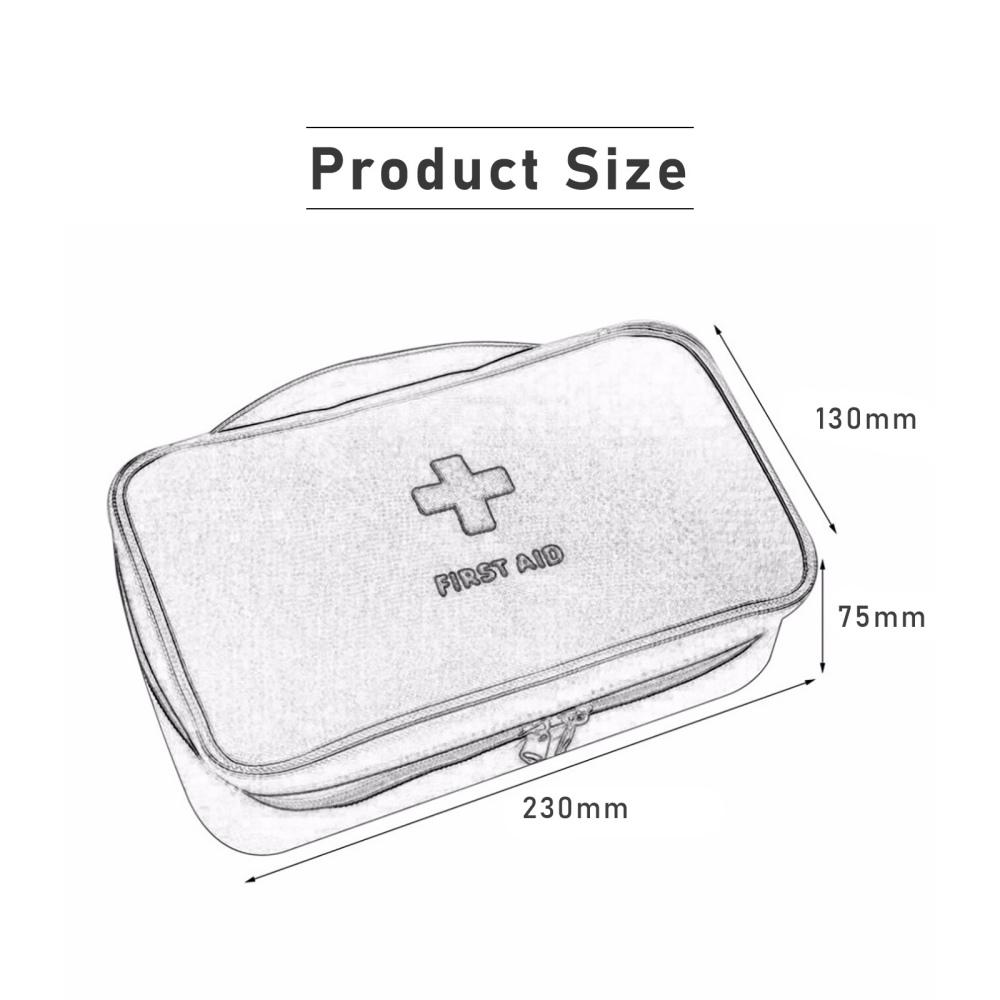 Сумка для хранения с несколькими карманами, портативная сумка, сумка для экстренной помощи, пустая сумка для первой помощи, сумки для лекарств, косметический органайзер