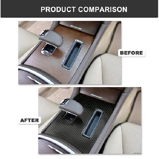 Carbon Fiber Gear Shift Box Cover Trim For Dodge Charger /Chrysler 300 2010-2014