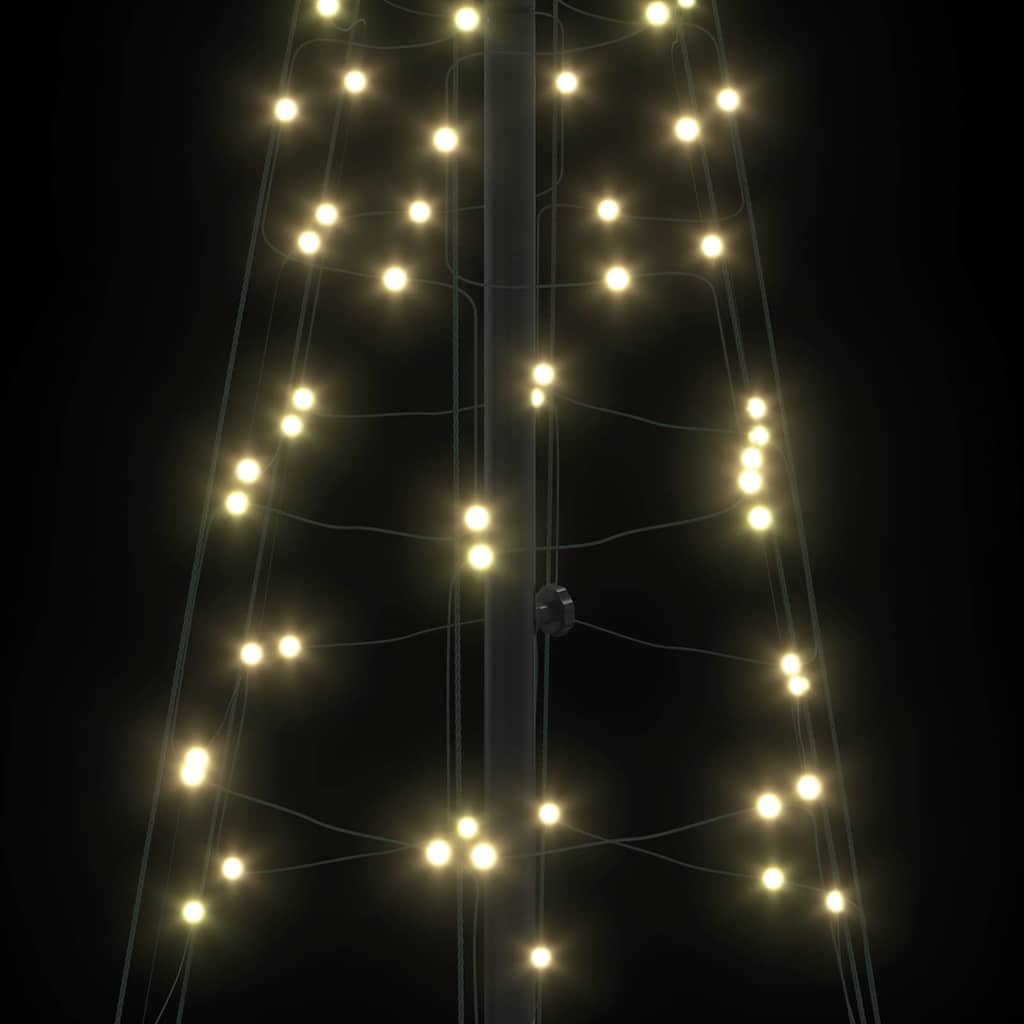 LED Christmas Tree with 390 Warm White LEDs 250 cm Iron