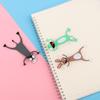 Cat Creative Funny PVC Bookmarks Book Markers Cartoon Animal Style School Supplies