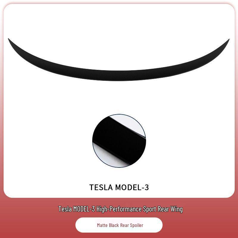 Заднее крыло из углеволокна для Tesla Model Y/3: Улучшает характеристики, снижает сопротивление ветра, не требует сверления.