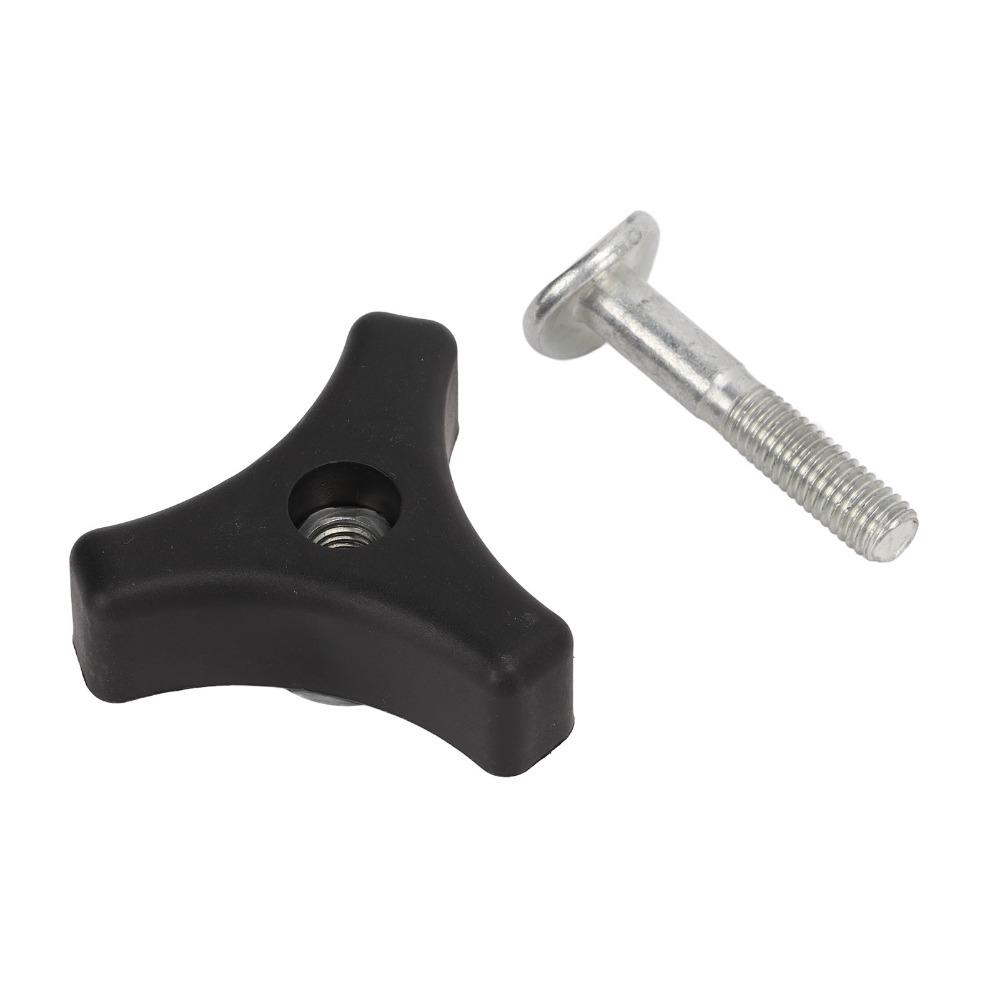 Black Lawn Mower Screw Bolt Plastic Triangle Handle Lawn Mower Handle Knob Lawn Mower Maintenance
