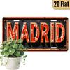 D Flat pc Decoration Only Vintagestyle Plaque Madrid Themed Decorative Plaque Vintage Plaque for Home