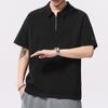 Новая летняя мужская рубашка-поло с коротким рукавом в американском ретро-стиле, мужская рубашка с коротким рукавом свободного кроя