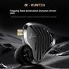 Kunten Gk Динамические Наушники Hifi Стяжелым Басом Металлические Вкладыши С Отсоединяемым 2-контактным Кабелем Для Спортсменов, Геймеров, Любителей Музыки Подарок
