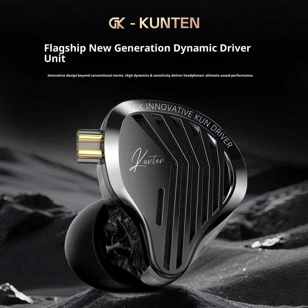 Kunten Gk Динамические Наушники Hifi Стяжелым Басом Металлические Вкладыши С Отсоединяемым 2-контактным Кабелем Для Спортсменов, Геймеров, Любителей Музыки Подарок