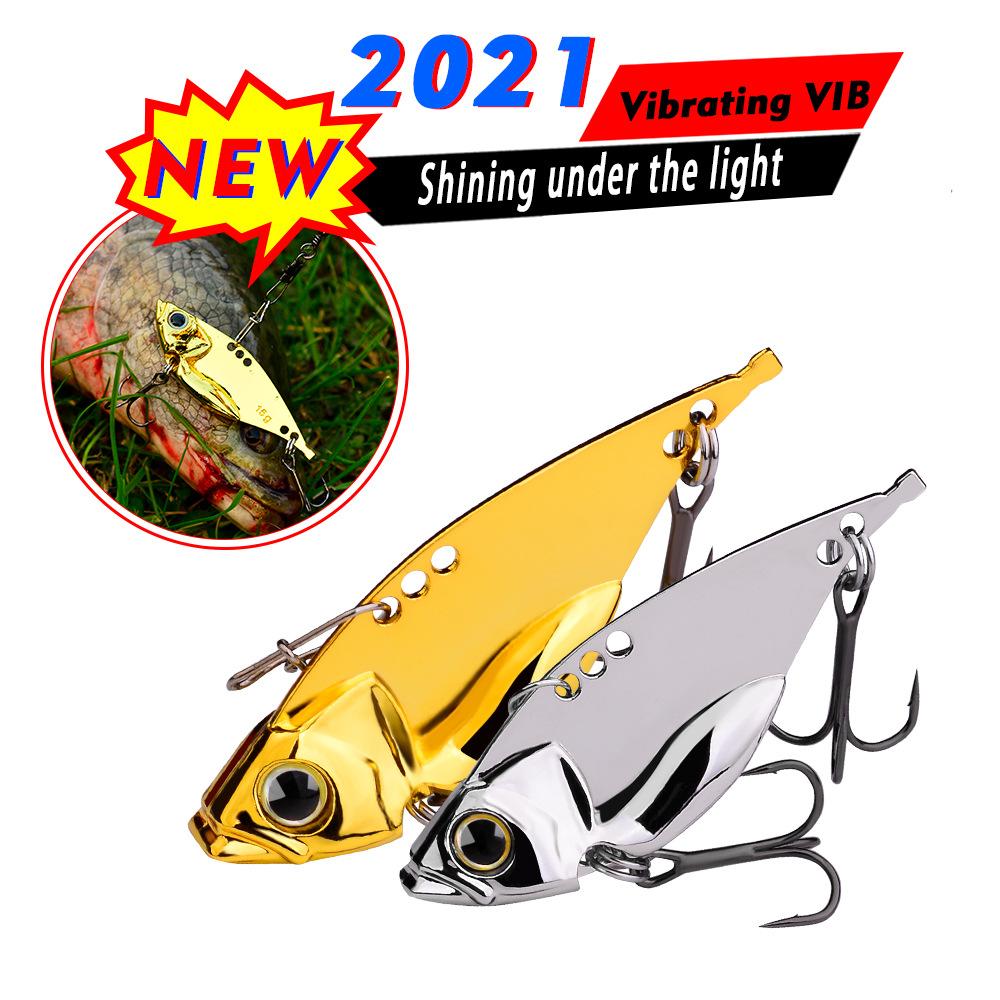 5g-20g Submerged VIB Lure Bait Gold / Silver Metal Sequin Road Sub False Bait Cockmouth Sea Bass Bionic Bait