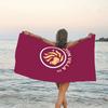 1pc Aston Villa Beach Towel, Beach and Seaside Swimming Pool Equipment, Fashion Pattern, Rectangular, Travel Essentials