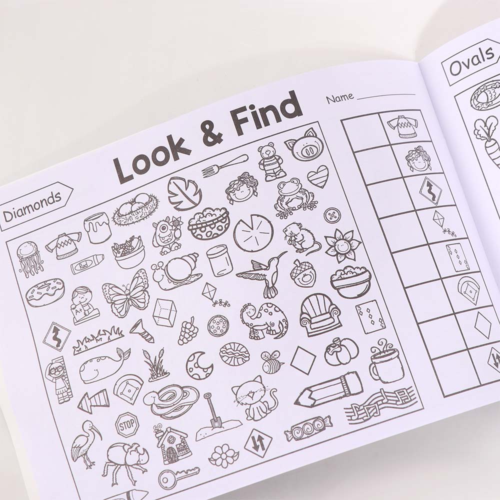 Enhance Visual Perception Fun Coloring Book Look & Find Game Book Children Gift