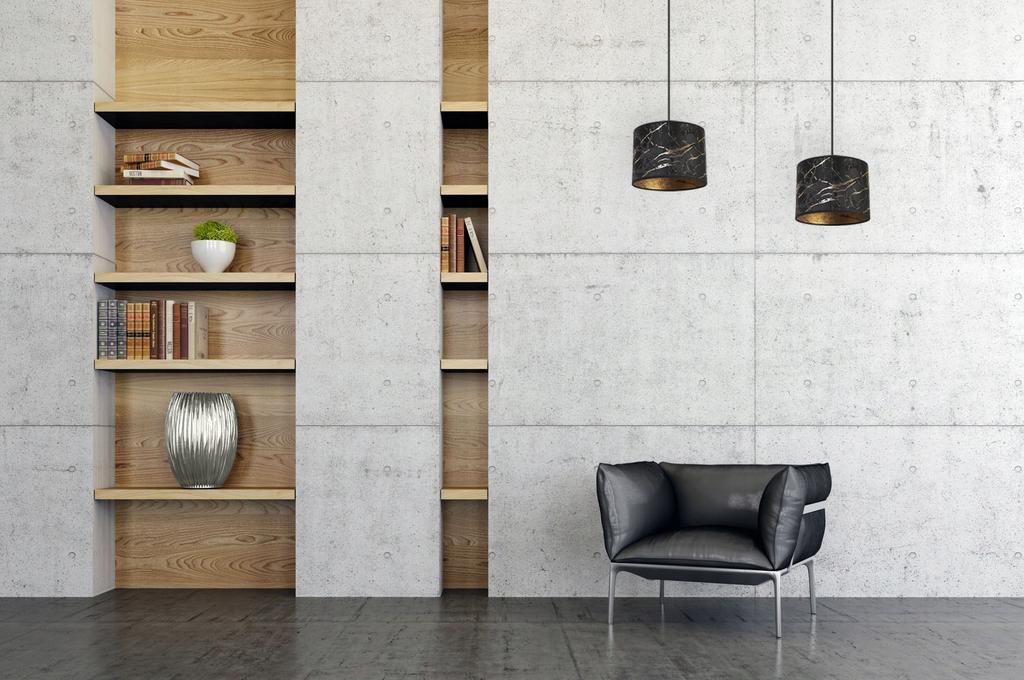 CEILING HANGING LAMP, GOLDEN MARBLE LAMPSHADE
