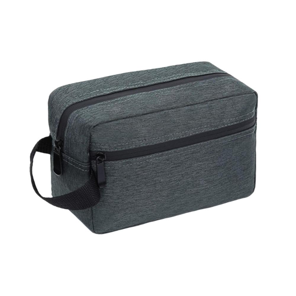 Simple Fashion Waterproof Travel Storage Bag Oxford Handle Men Wash Bag Zippered Mini Pouch Women Makeup Bag for Home
