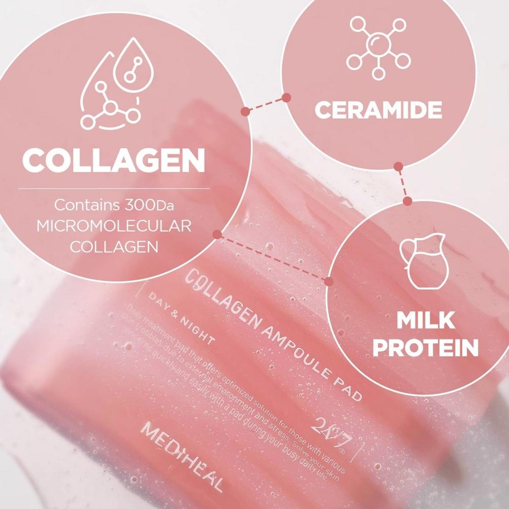 Mediheal Collagen Ampoule Pad 100 Ct