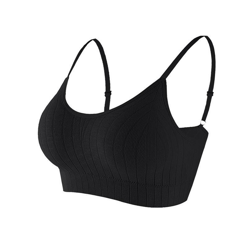 Women's Push-up Bra Elastic Gather Bra All-match Underwear Seamless Bra Wireless Solid Color Thickening Underwear