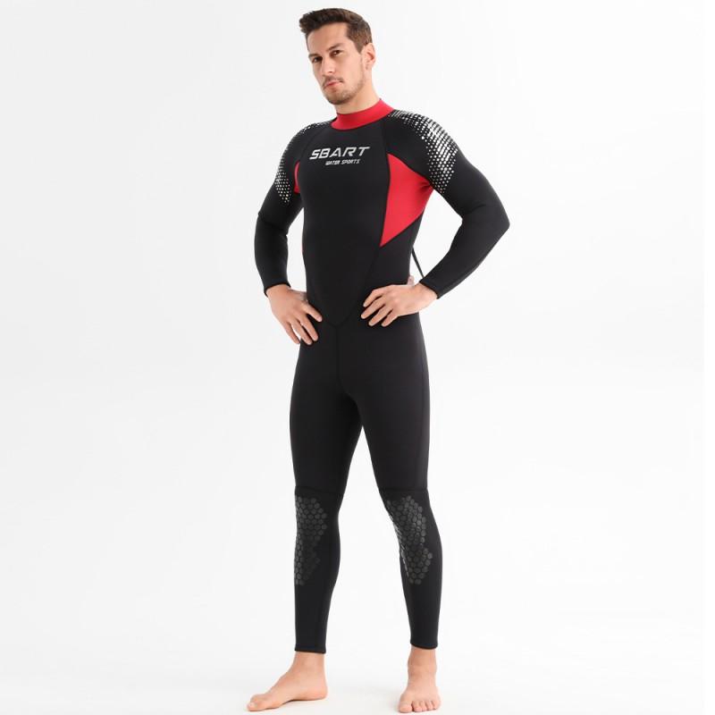 Mens 3mm Fullsuit Wetsuit Diving Surfing Winter Swimming Thermal Protection Chloroprene Neoprene