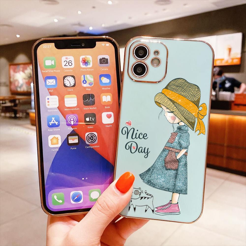 Для Honor 90 70 50 X7a X9a P30 Pro P40 Lite Infinix Hot 40i 30i Vivo Y22 Y18 V30 Pro V40 Милый женский дизайн мягкий чехол для телефона TPU