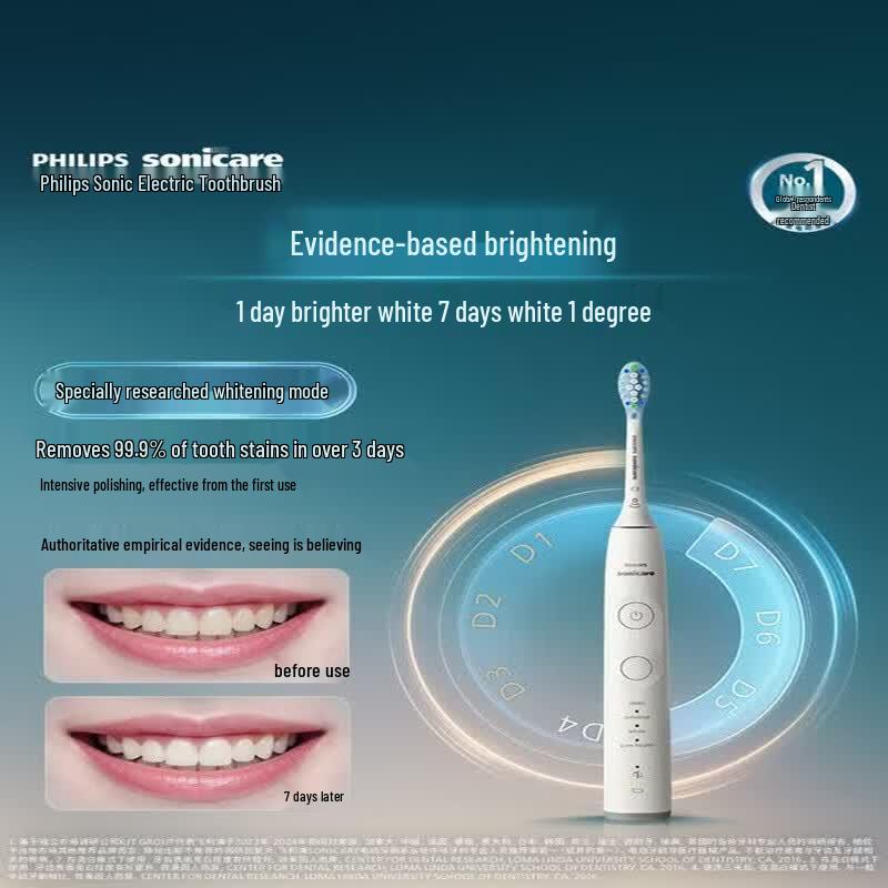 Philips Звуковая электрическая зубная щетка серии Diamond 9, штекер CN (адаптер в комплекте)