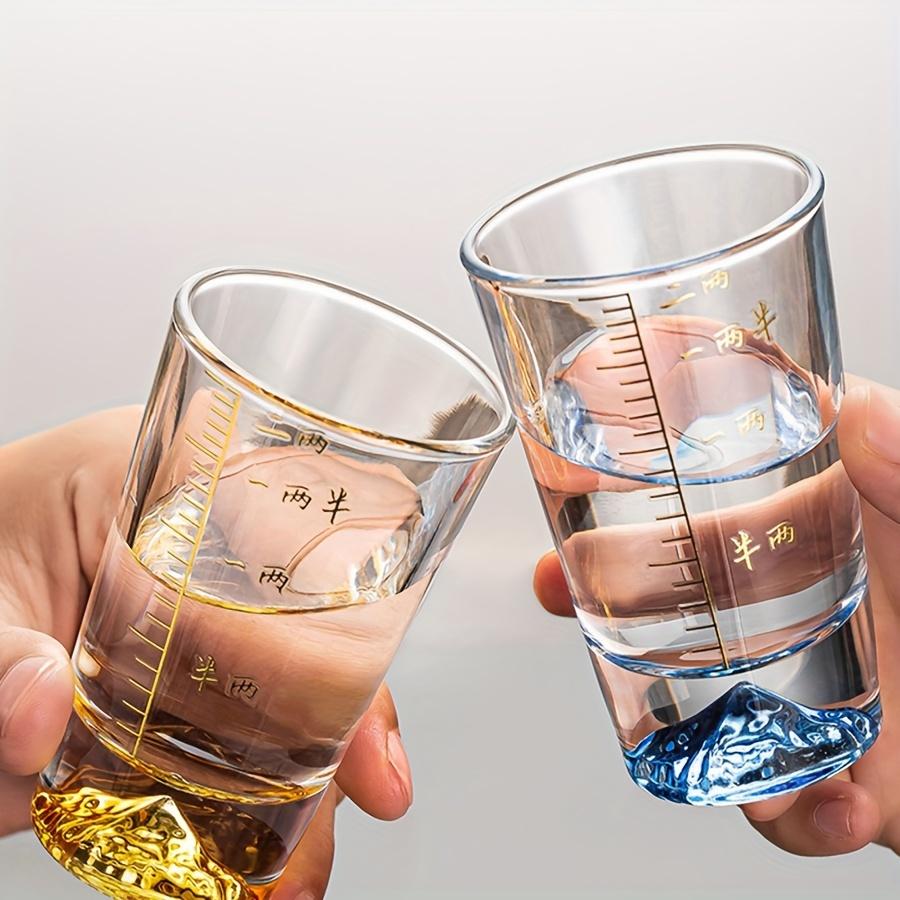 1 шт/6 шт. Горные стаканы для шотов, маленькие винные стаканы, китайские стаканы для байцзю для бара, паба, клуба, ресторана и домашнего использования, посуда для питья