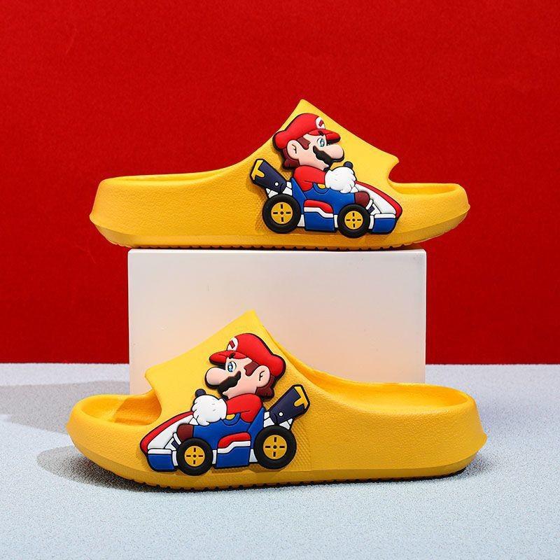 Stylish Mario Themed Children's Slippers For Boys With Non Slip Soft Sole Design In Various Colors