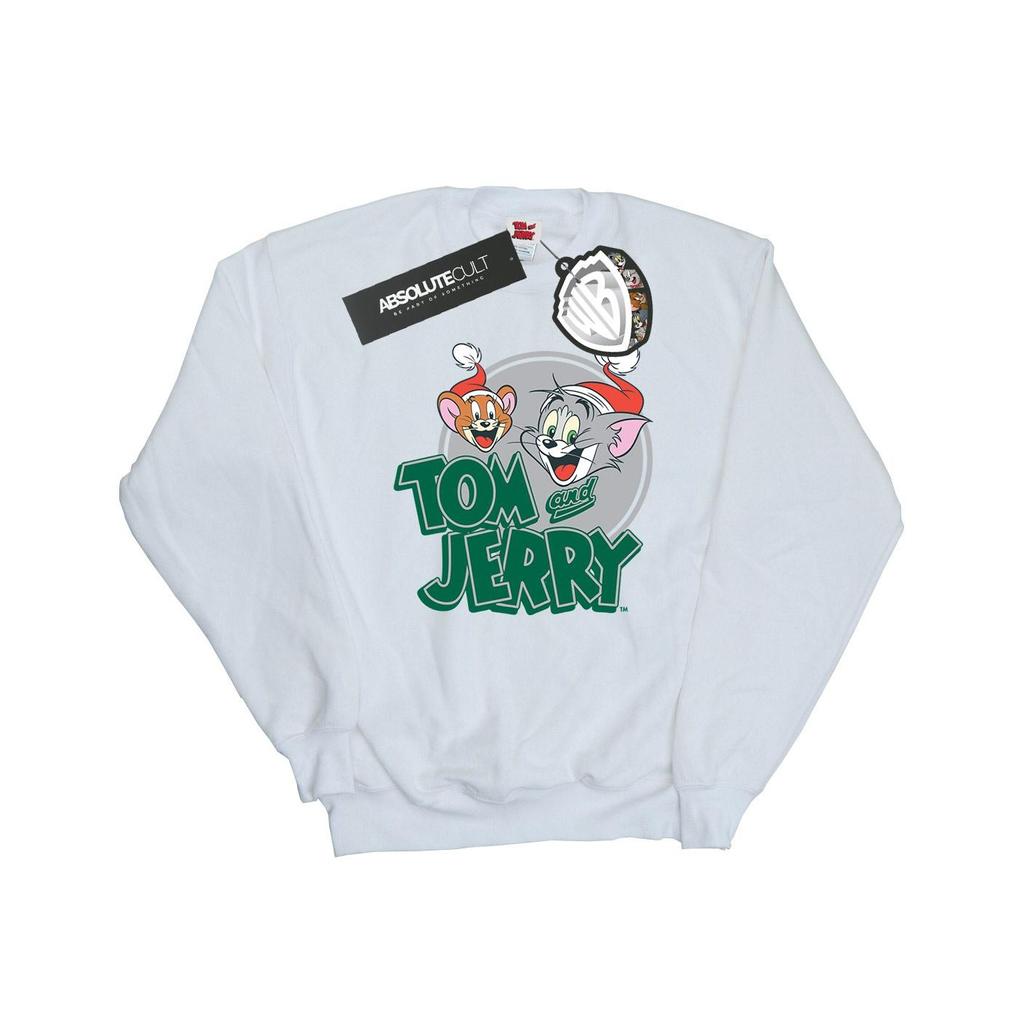 Tom and Jerry Женский/женский свитшот с рождественскими поздравлениями