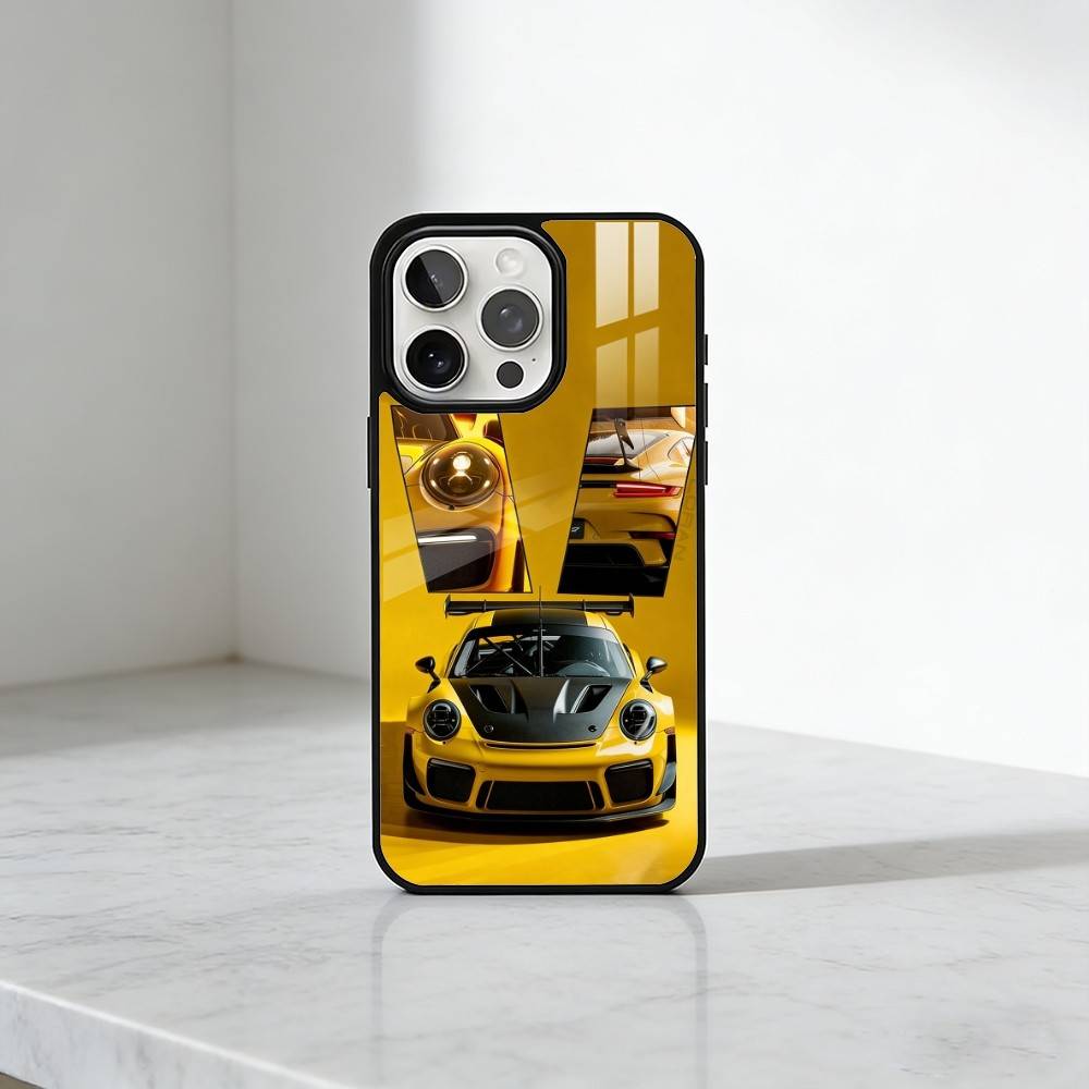 PRO-Cars GT 3-RS Топ Суперавтомобилей Чехол для Телефона Для iPhone17,16,15,14,13 Plus,Pro Max Магнитный Для Magsafe Беспроводной Зарядки