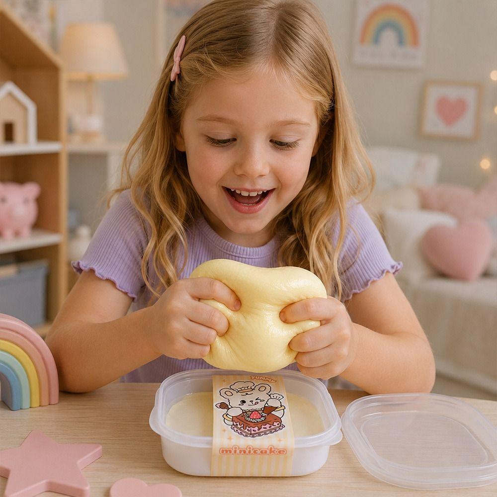 PU Ball Material Slow-rebound Cake 3D Handmade Stress Relief Toy For Adults And Children