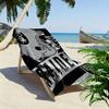 Oakland Raiders Print Beach Towel, Large Soft Quick Dry Towel for Beach Camping Swimming
