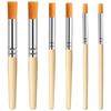 ABMH-Для акрила, масляной акварели, поделок DIY Совместимый набор из 6 шт. кистей-штампов с натуральной щетиной в 3 размерах