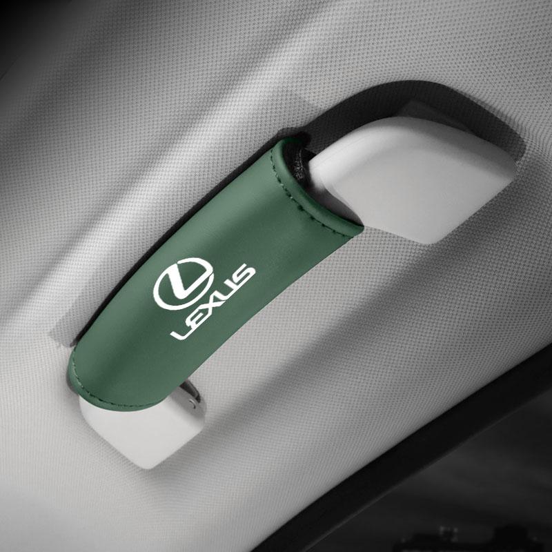 ZAG1 2026 Hot Interior Stickers For Lexus F SPORT ES RX NX LS UX LM LX GX LC RZ IS CT GS RC HS SC 2Pcs Car Door Armrest Leather Case