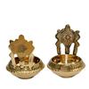 Pure Brass Decor Shanku Chakra Kuber Diya 7.62 Cm  2 Pairs In a Pack