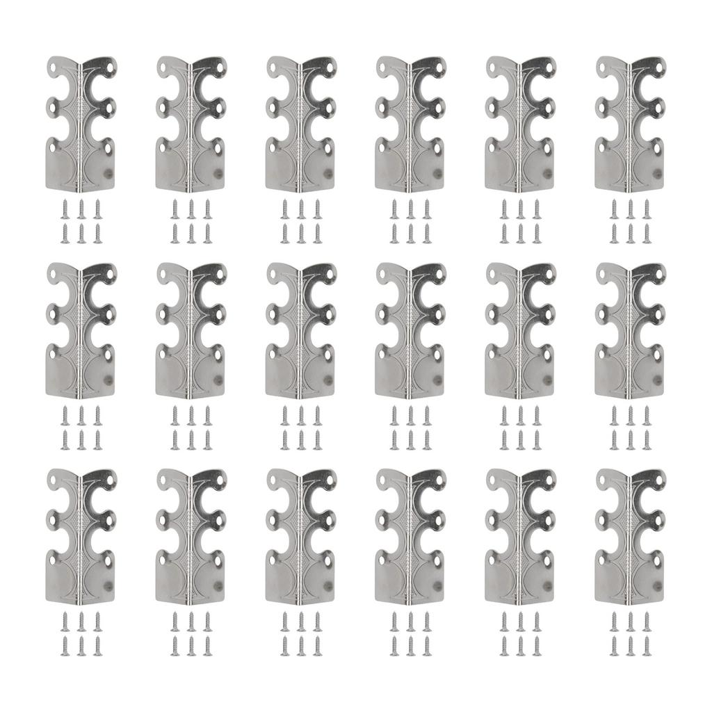 Для стильной защиты плинтуса с винтажными металлическими угловыми накладками 6 шт.