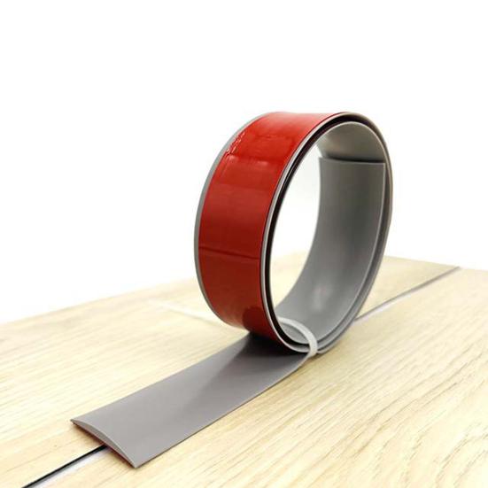 Уплотнительная лента для двери Переходная полоса Самоклеящийся пол Простая установка Легко режется Защитная кромка из ПВХ