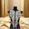 Elegant Beaded Sequin Patch Flower Pattern Lace Bodice Applique Embroidery Sewing Patch  DIY Craft