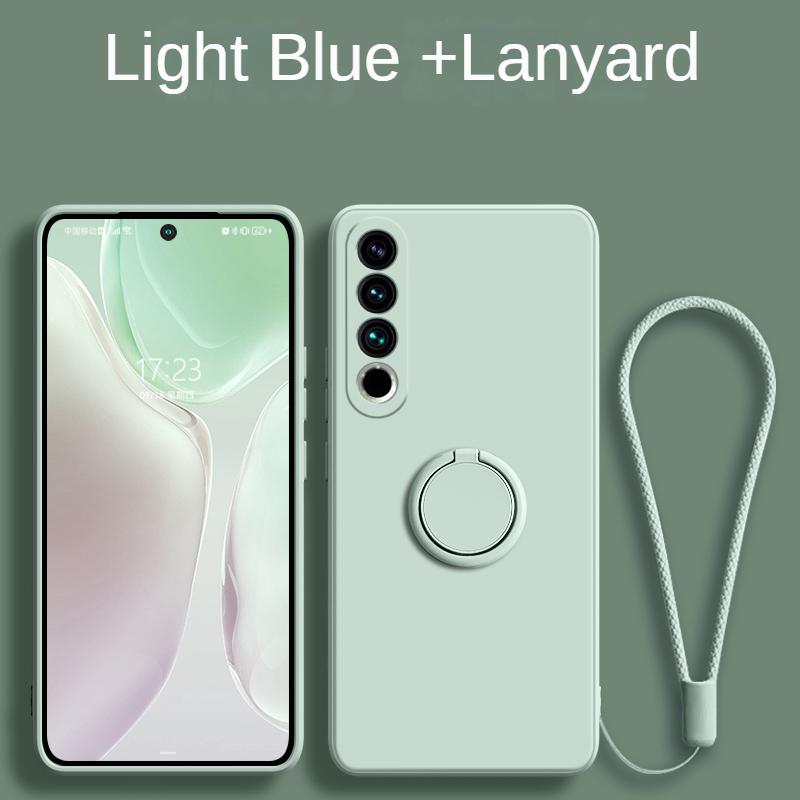 Чехлы для Meizu 20, жидкий силикон, магнитное кольцо, держатель для телефона, чехол-кронштейн для MEIZU 18 17 16 Plus 18S pro 18X, защитный ремешок для объектива камеры