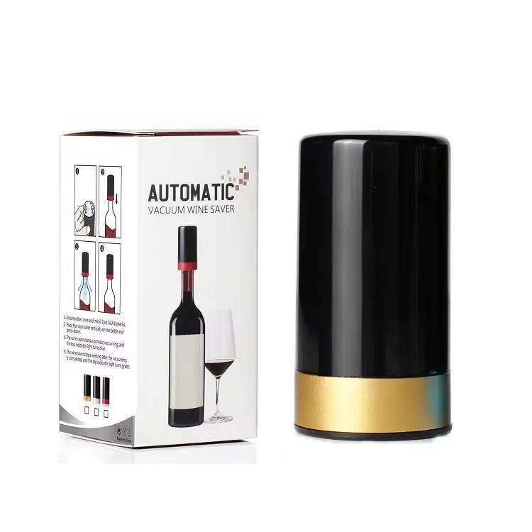 Electric Vacuum Wine Bottle Stopper Pump Preservation Bar Tools Reusable Automatic Keep Fresh Wine Stopper Kitchen Accessories