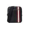 Bally Classic Red And White Striped Business Commuter Leather Shoulder Bag Men Shoulder Bag Black COSMY-TSP-00