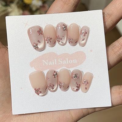 Клубничный кристалл Цветок Весна Белый Фея Магия Зеркальная пудра Цветок Абрикосовая пудра Стеклянная бусина Кошачий глаз Носимая броня