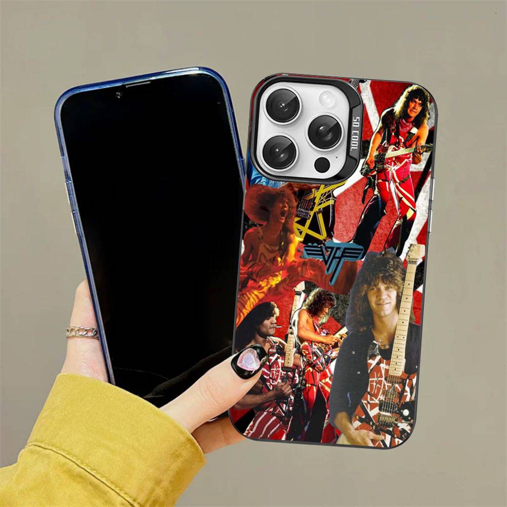 Цветной чехол для телефона E-Eddie V-Van H-Halen Для iPhone 17 16 15 14 13 12 11 Pro Max Plus Pro