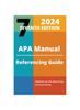 Книга APA Manual 7th Edition 2024 Referencing Guide