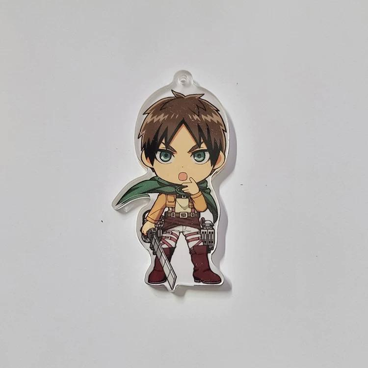 Attack on Titan Official Ichiban Kuji Acrylic Pendant, Eren Levi Mikasa Bag Key Ornament